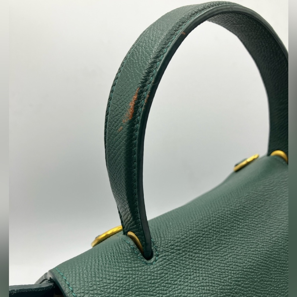 Celine Micro Belt Bag in Grained Calfskin Amazone Green - Picture 6 of 15